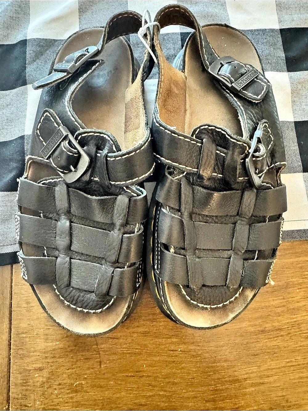 Dr. Martens 8092 Archive Fisherman Sandals Leather Sandals Black US 9